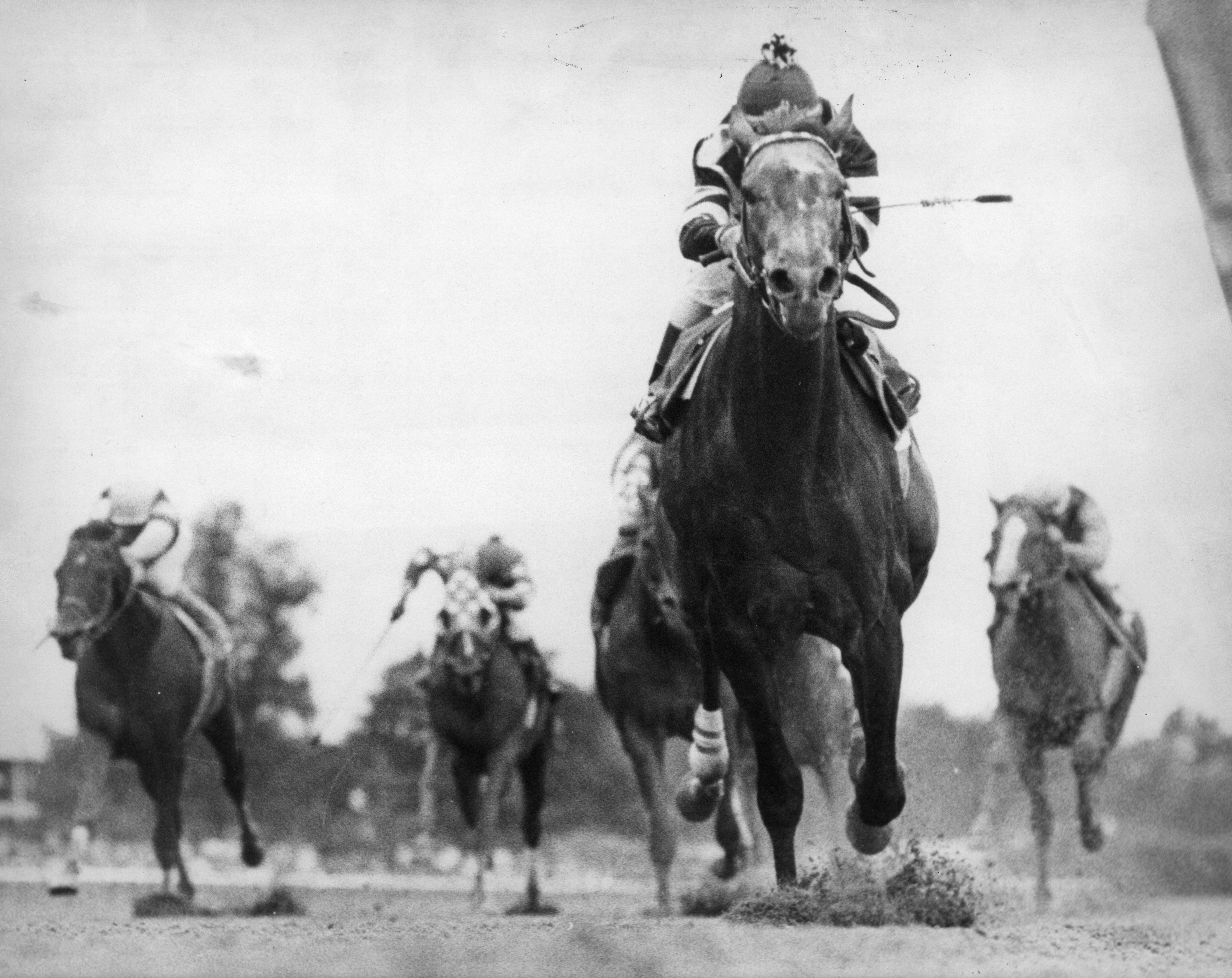 Spectacular Bid wins the 1979 Marlboro Cup.
